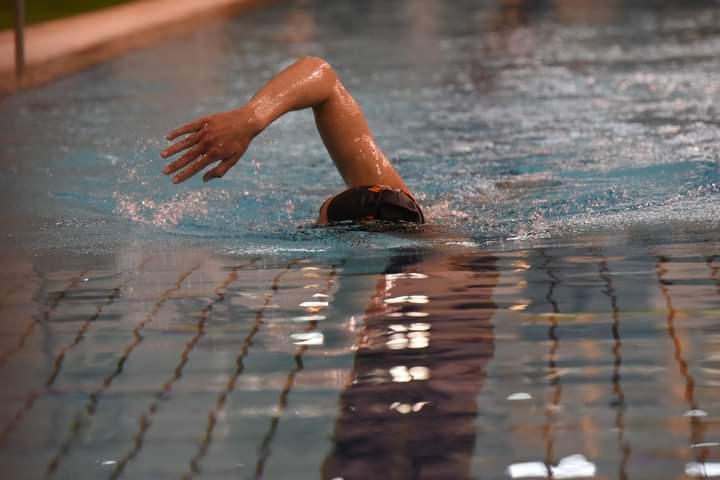 AT THE SWIMMING POOL