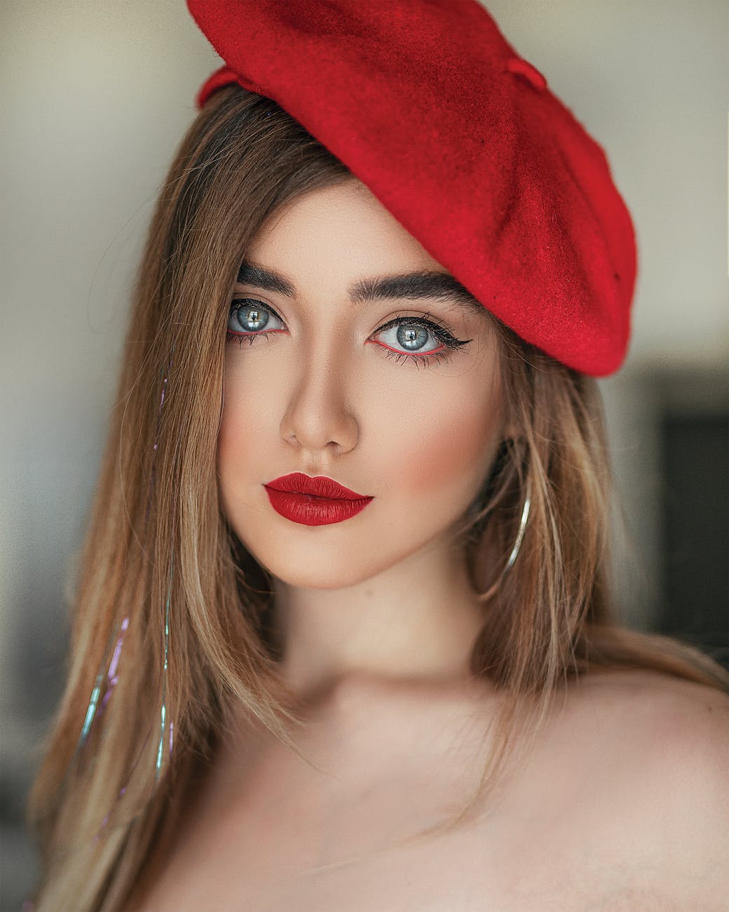 red lips