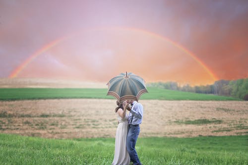 A COUPLE AT THE RAINBOW