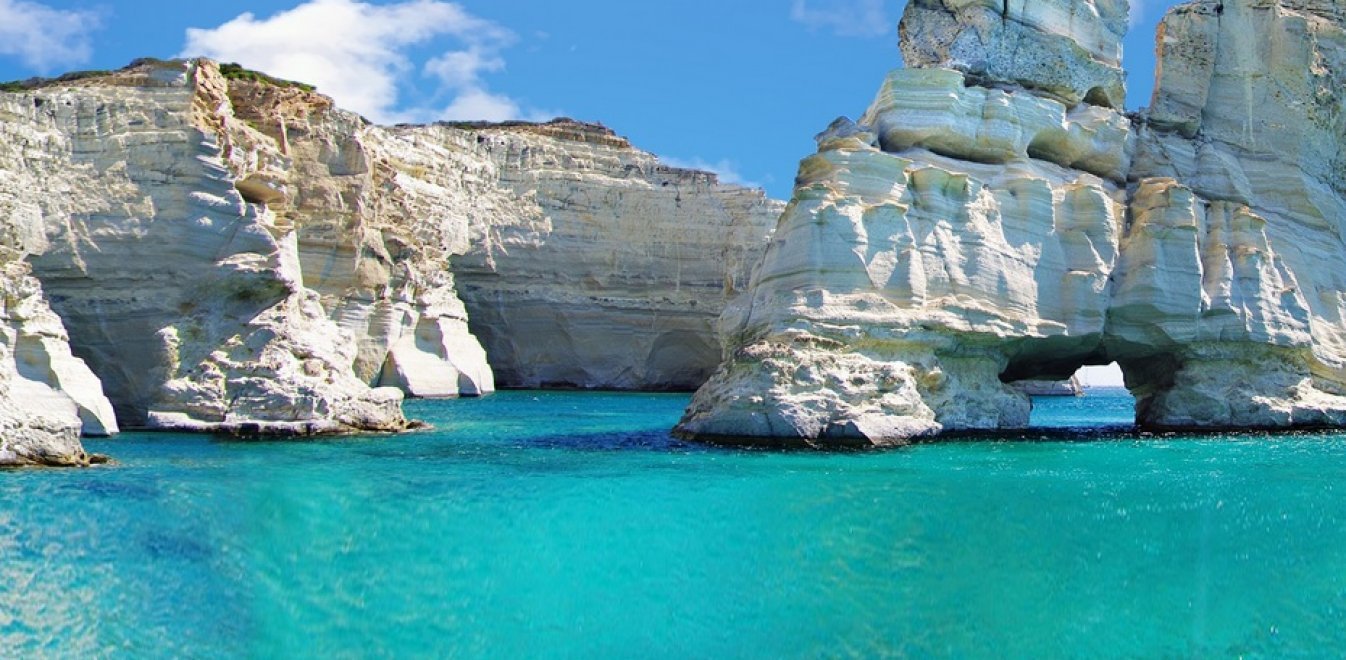 BLUE WATER AND ROCKS